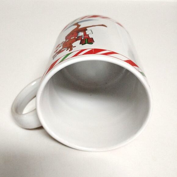 🦌 🎄Cute Reindeer Mug Christmas Coffee Cup Candy Cane Holiday Ceramic Cozy 🎁 - Picture 10 of 15